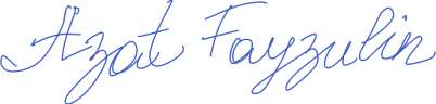 Подпись Azat Fayzulin